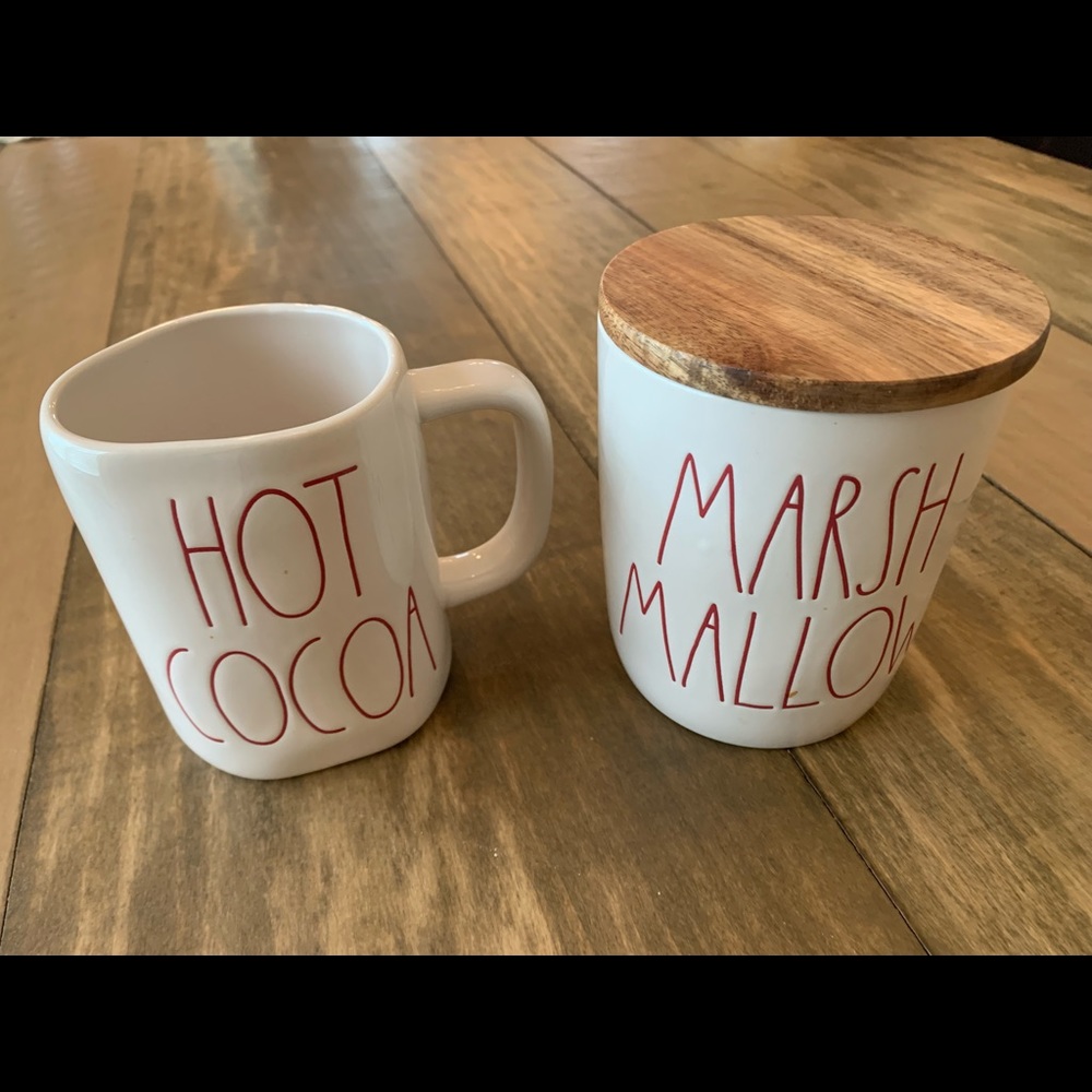 Rae Dunn Cellar Hot Cocoa and Marshmallow set